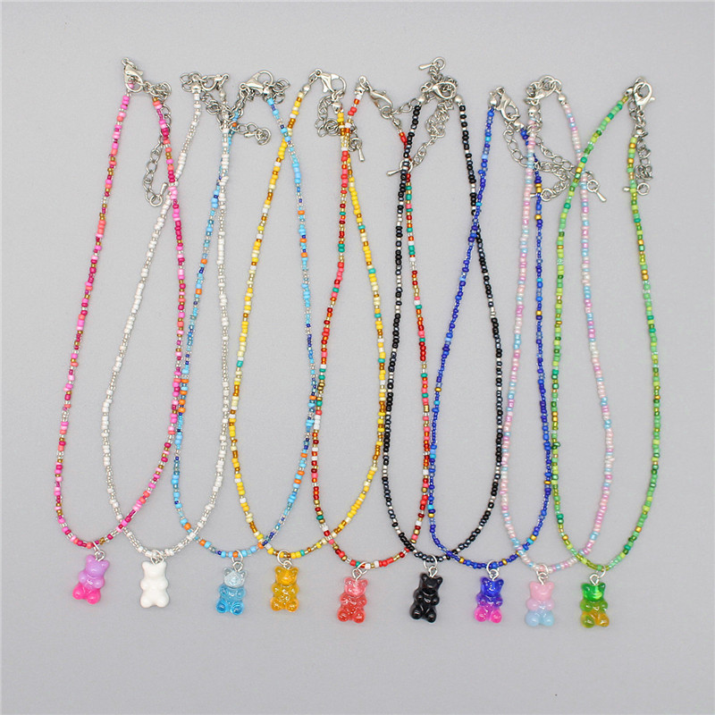 Resin Art Necklace - Новый богемный корейский любовник, красочный кулон