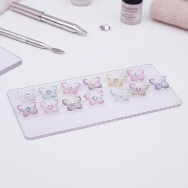 Resin Art Using Flowers - Блестящие 3D-украшения для ногтей, 30 шт.,