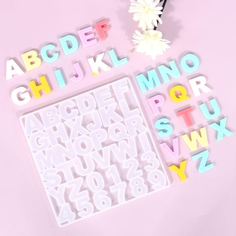 Resin Art Alphabet - Алфавит, силиконовая форма из эпоксидной смолы,