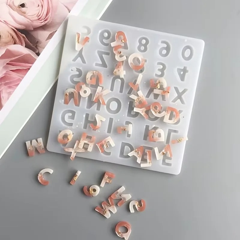 Resin Art Alphabet - Маленькая силиконовая форма из смолы с