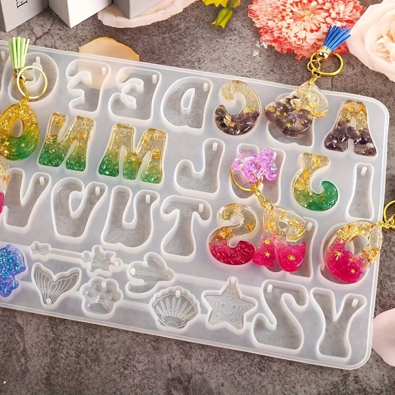 Resin Art Alphabet - Набор форм для литья из силиконовой