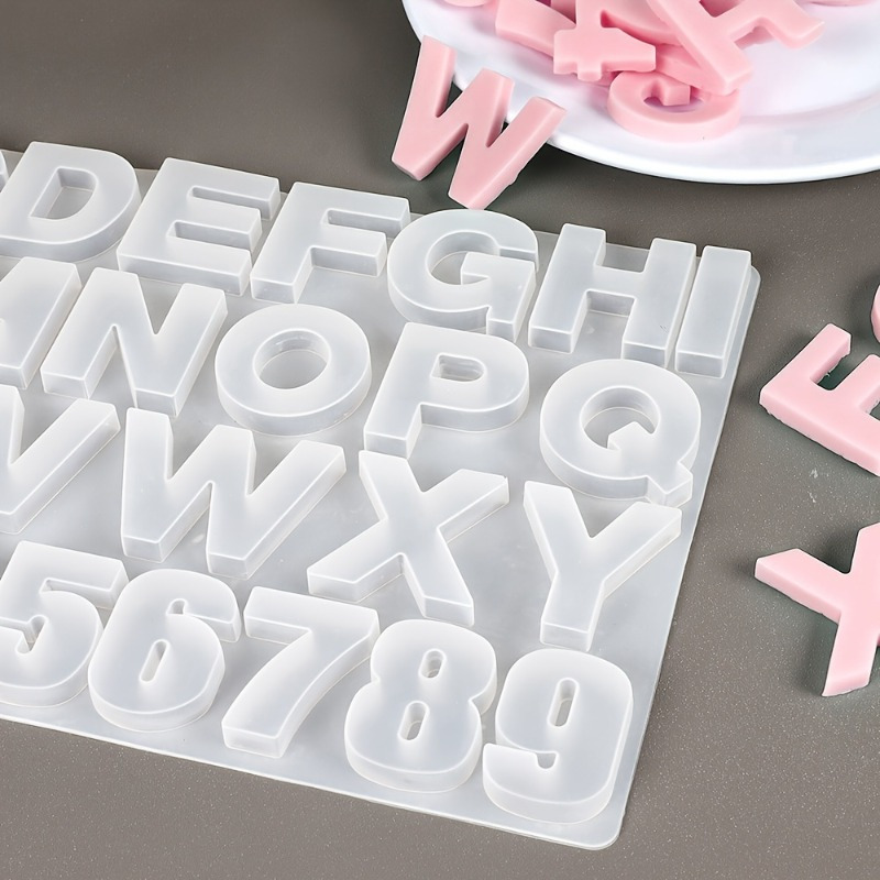 Resin Art Alphabet - Силиконовая форма для подвесок с буквами