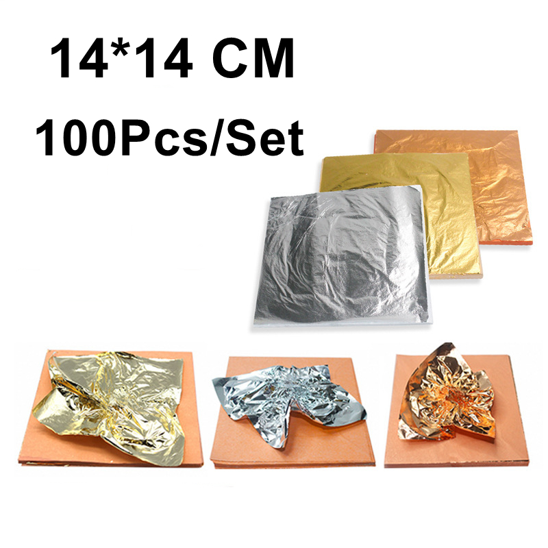 Gold Leaf Foil - 100 шт., медные листья для дизайна