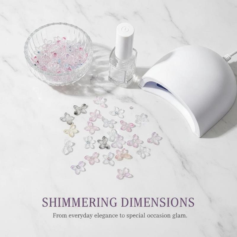 Resin Art Using Flowers - 3D-украшения для ногтей из блестящей смолы,