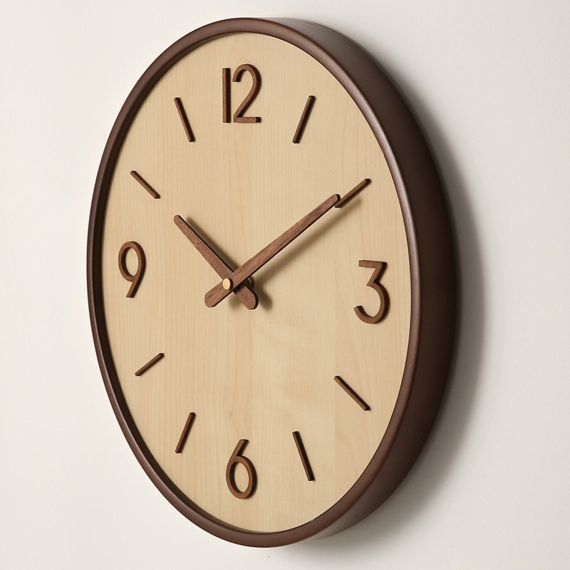 Resin Art Clock - Современные деревянные бесшумные художественные настенные часы,