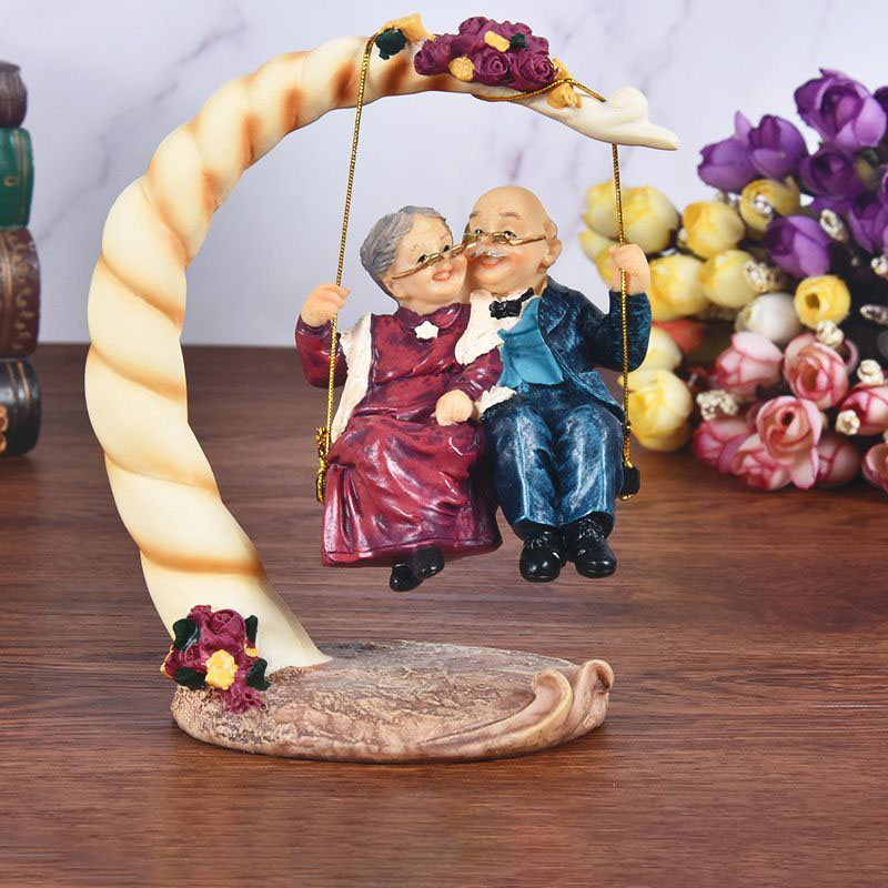 Resin Art For Wedding Gift - Китайские статуэтки пожилых пар из смолы,