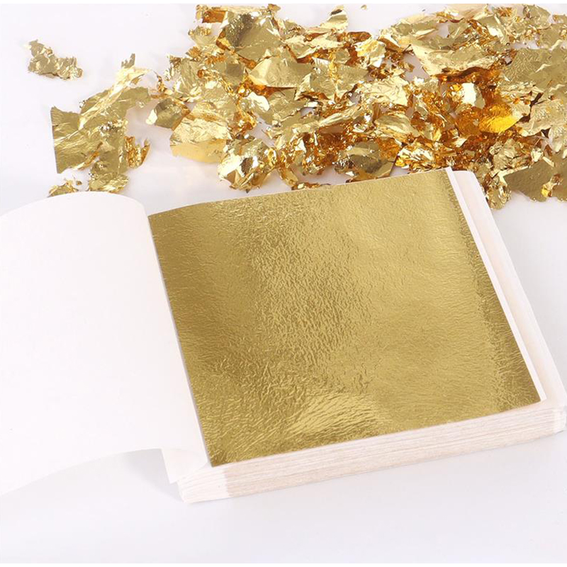 Gold Leaf Foil - 200 шт. золотых фольгированных листов для