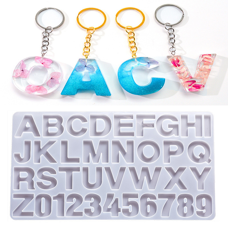 Resin Art Alphabet - Алфавит эпоксидная смола силиконовая форма DIY