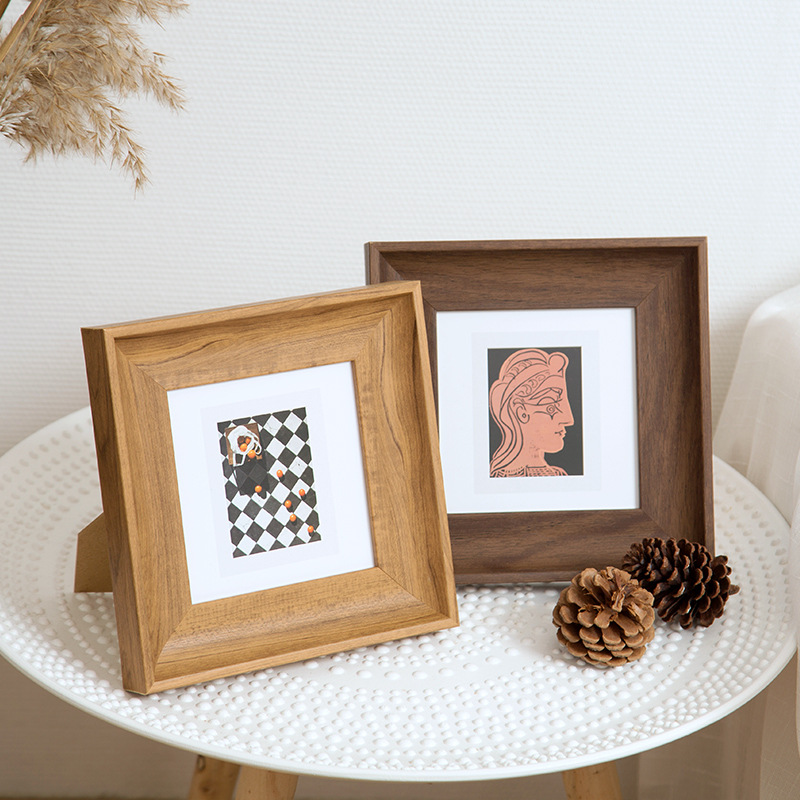 Resin Art Photo Frame - Минималистичная квадратная фоторамка Универсальная рамка для