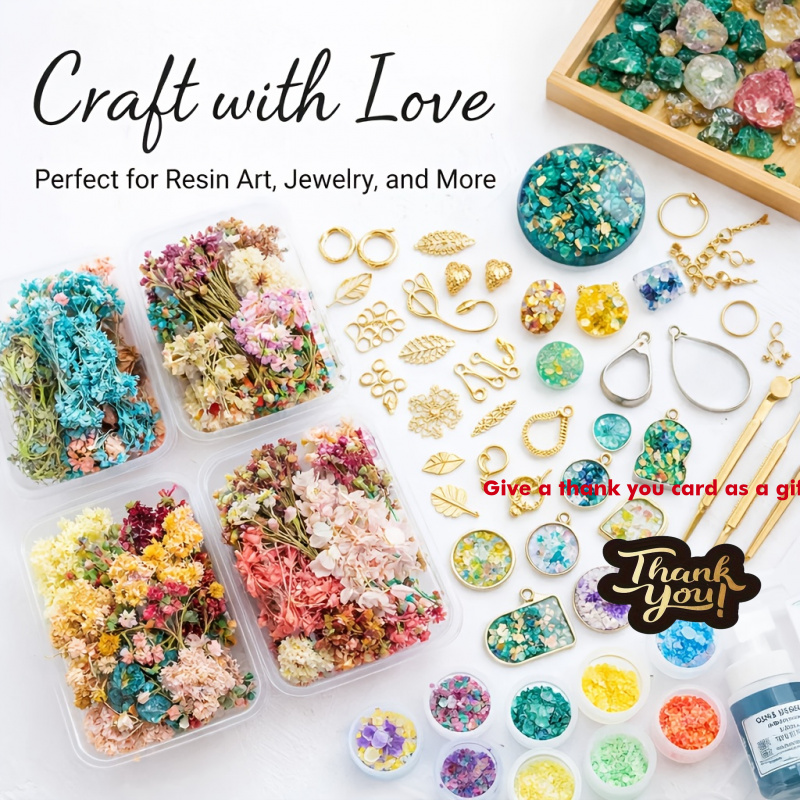 Resin Art For Wedding Gift - Набор из 10 коробок с сухоцветами