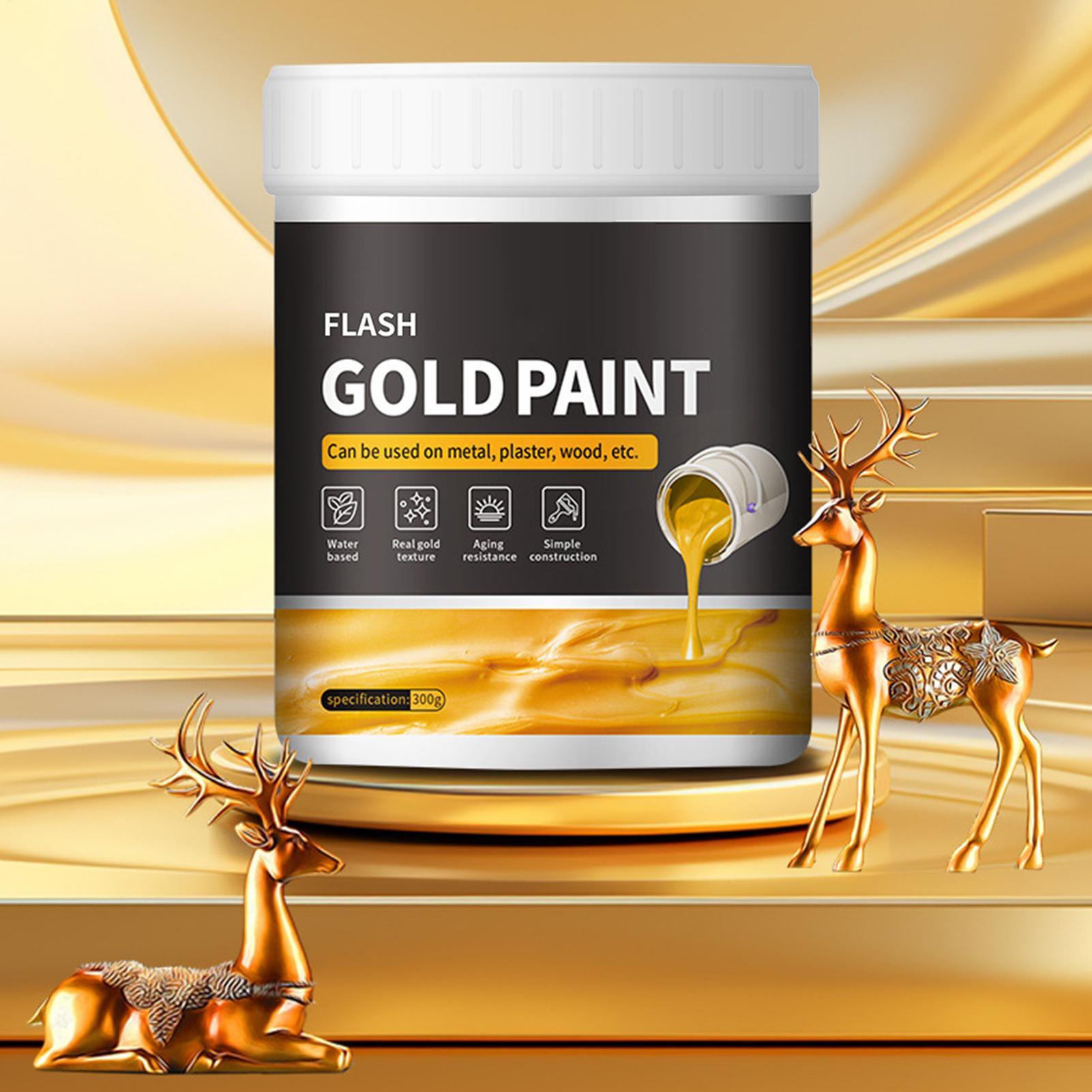 Gold Leaf Foil - 300 г. Невыцветающая жидкая золотая краска-фольга,