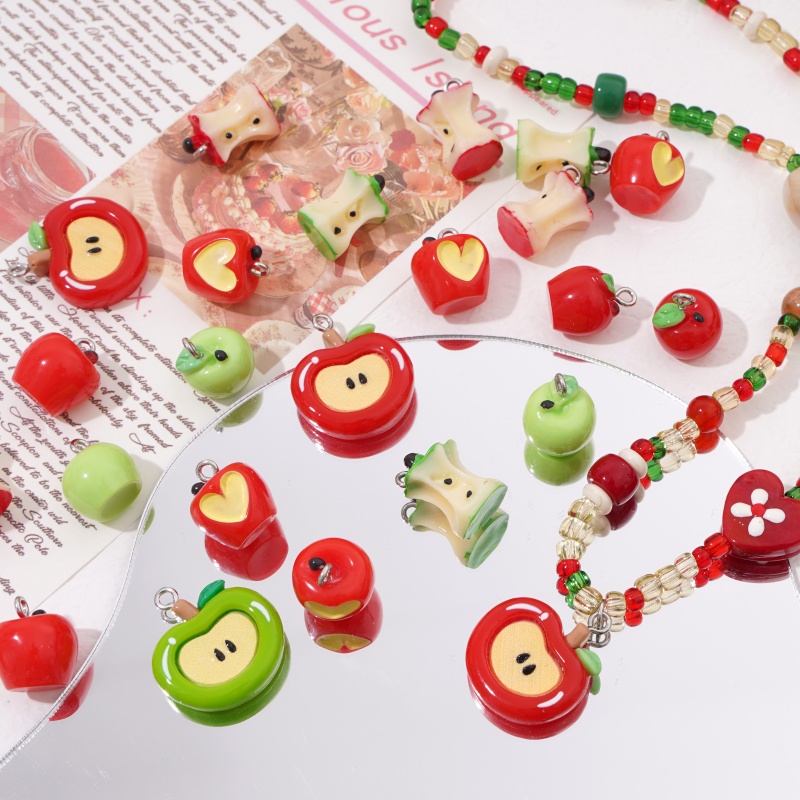 1 шт. подвеска-яблоко из смолы – обзор и цена Resin Art Necklace