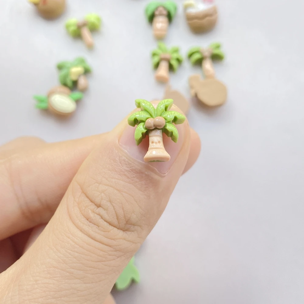 20 шт., милый мультяшный кокос – обзор и цена Resin Art Tree