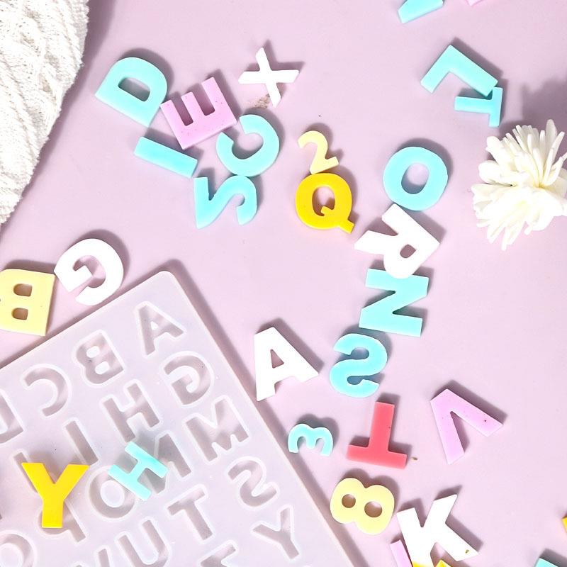 Алфавит, силиконовая форма из  – обзор и цена Resin Art Alphabet