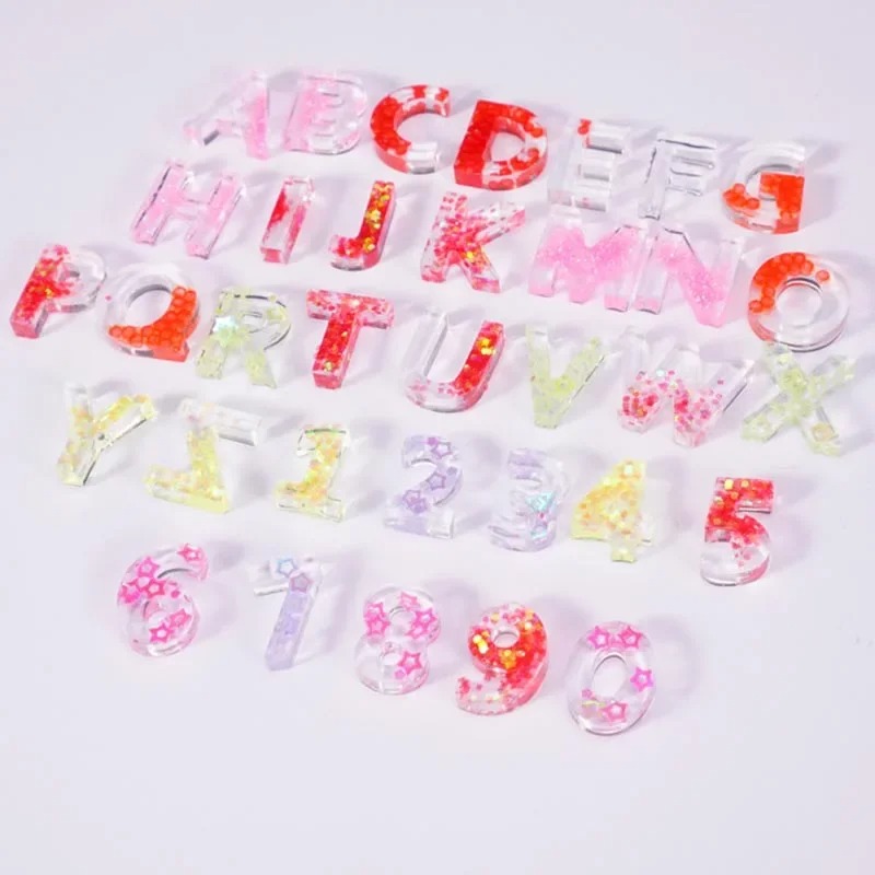 Маленькая силиконовая форма из – обзор и цена Resin Art Alphabet