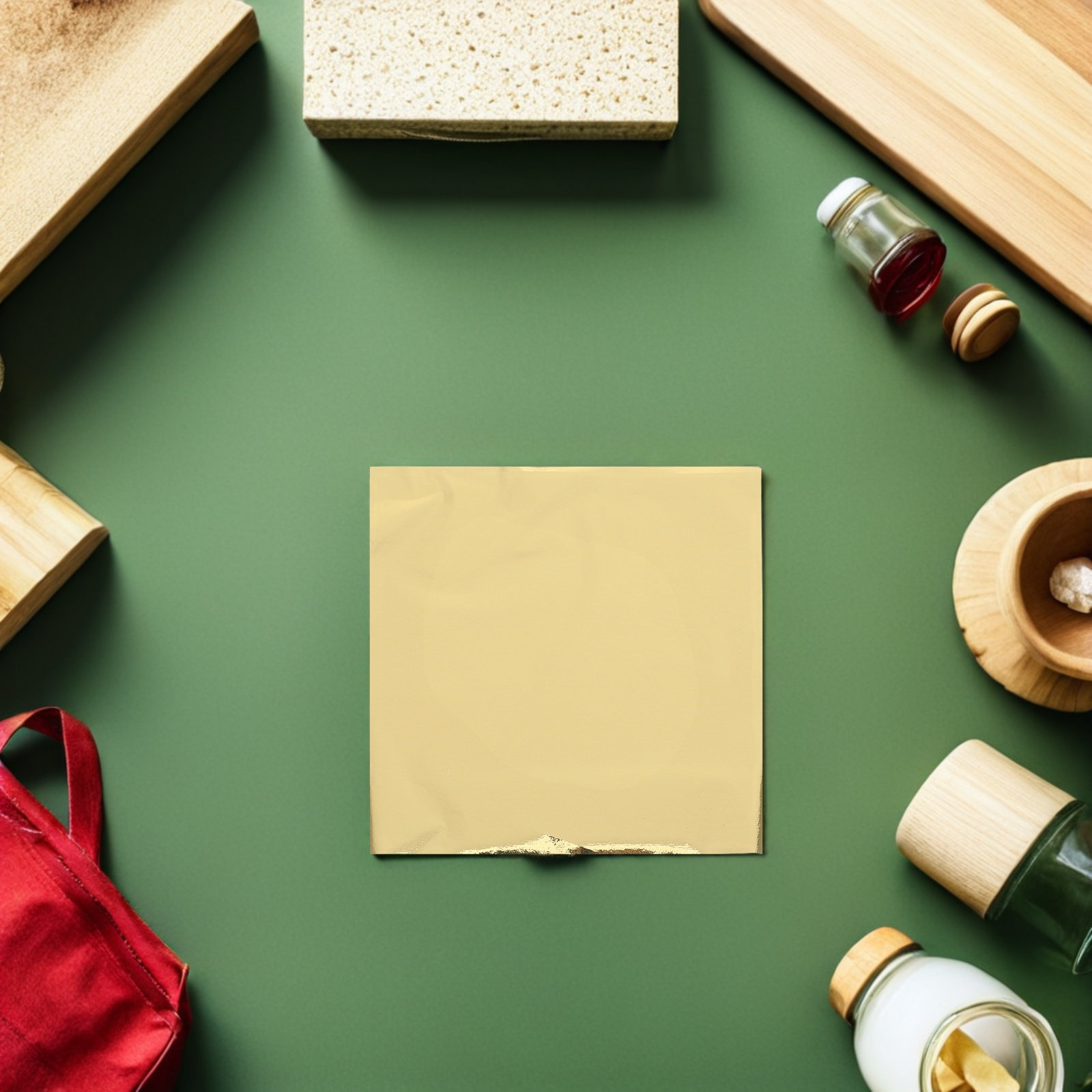 50 шт. 8x8,5 см Золотая фольга – обзор и цена Gold Leaf Foil