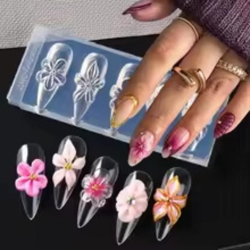 Силиконовая 3D-форма для ногте – обзор и цена Resin Art Using Flowers