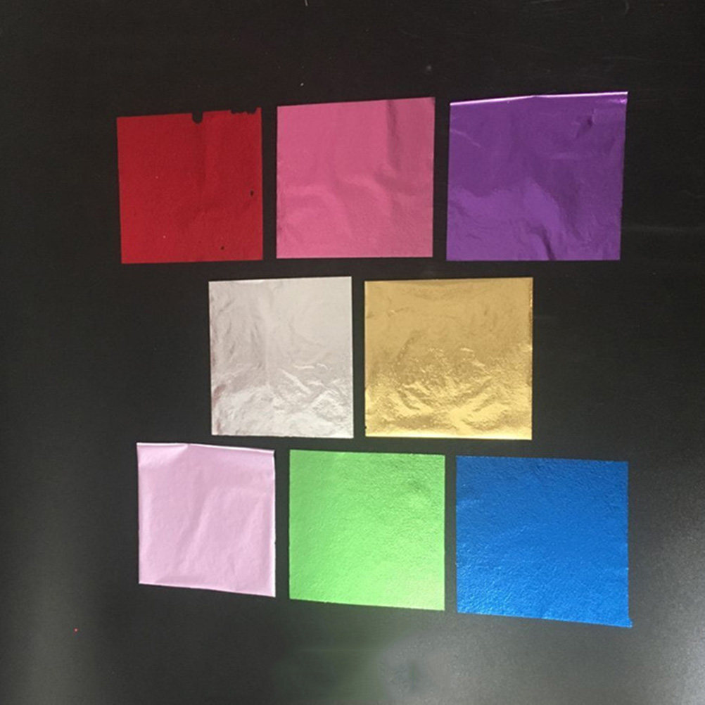 50 шт. 8x8,5 см Золотые листы- – обзор и цена Gold Leaf Foil