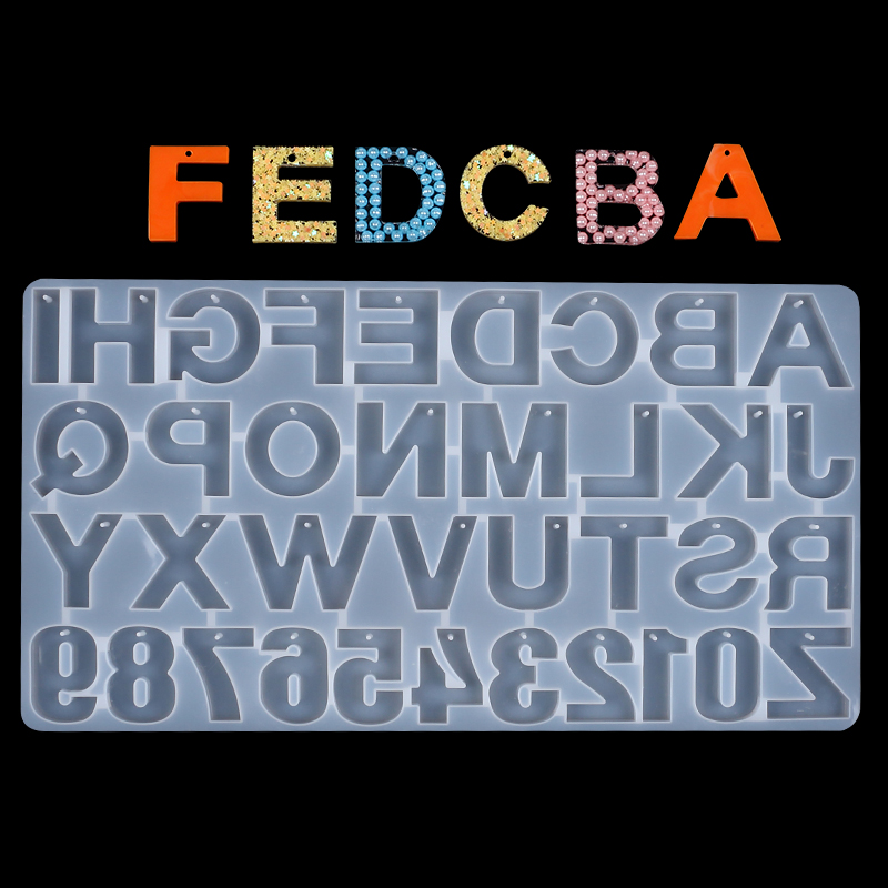 Брелок с буквенным номером, си – обзор и цена Resin Art Alphabet