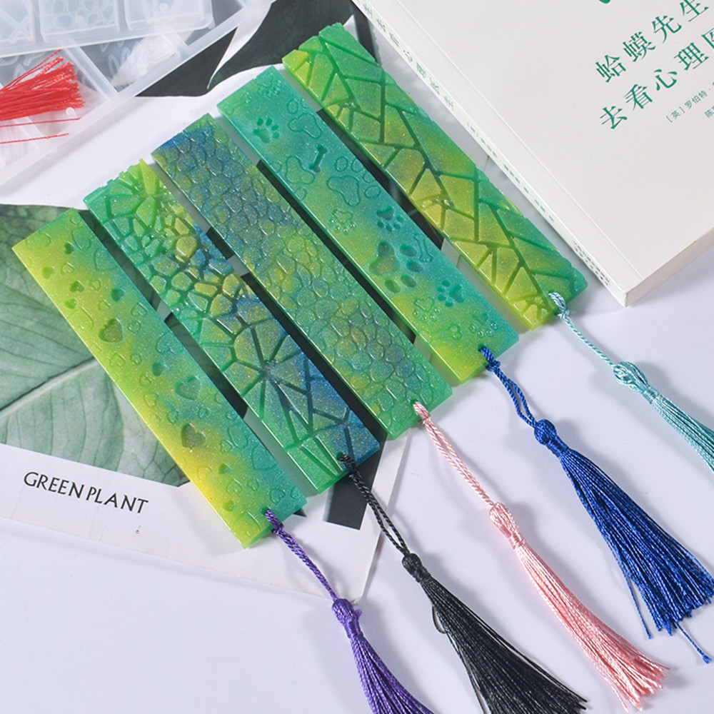 DIY кристаллическая форма для  – обзор и цена Resin Art Bookmark