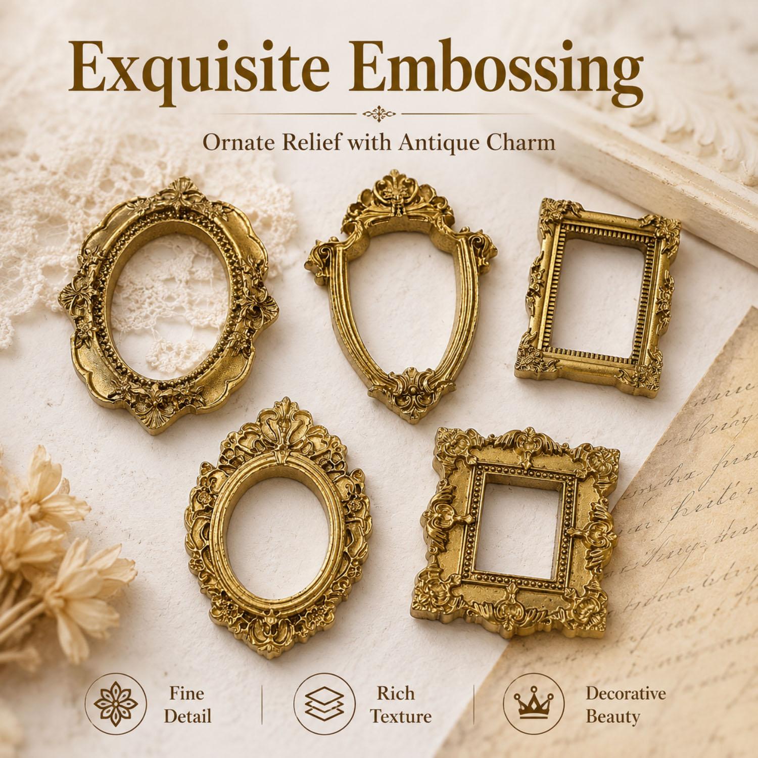 5/20 шт. винтажных золотых мин – обзор и цена Resin Art Photo Frame