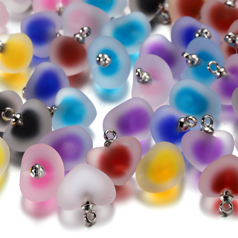 10 шт./лот, матовые разноцветн – обзор и цена Resin Art Necklace
