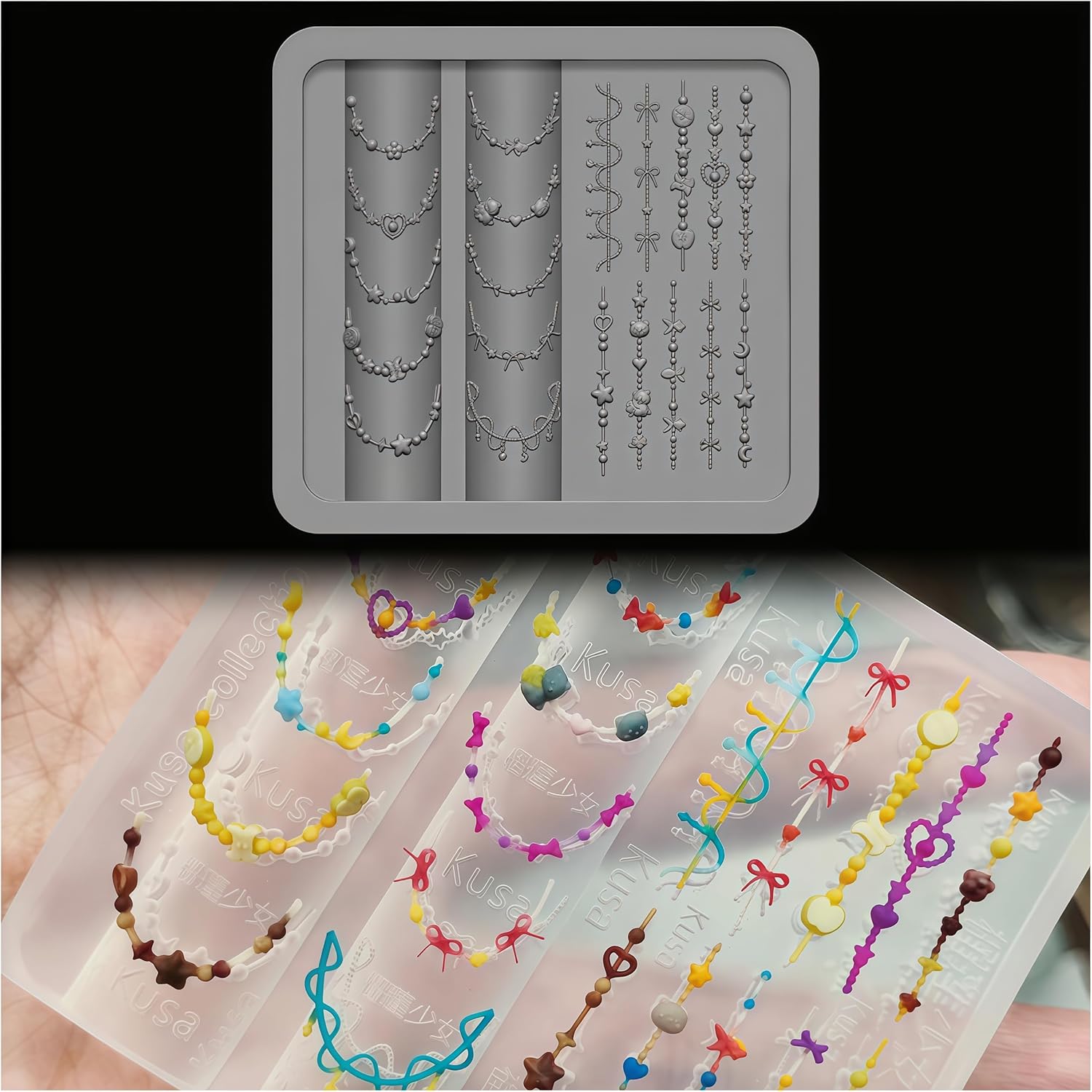 3D ожерелье из бисера, гелевая – обзор и цена Resin Art Necklace