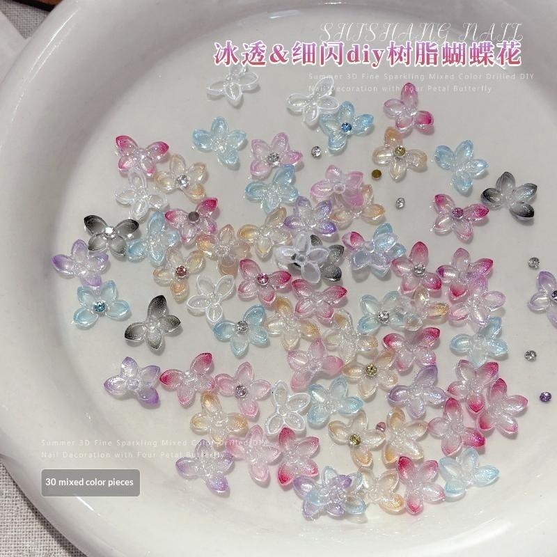 30 шт. 3D-украшений для ногтей – обзор и цена Resin Art Using Flowers