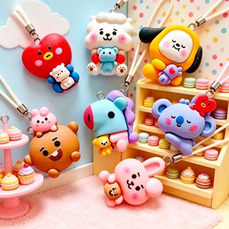 7 шт. смоляных мультяшных шарм – обзор и цена Resin Art Gift Ideas