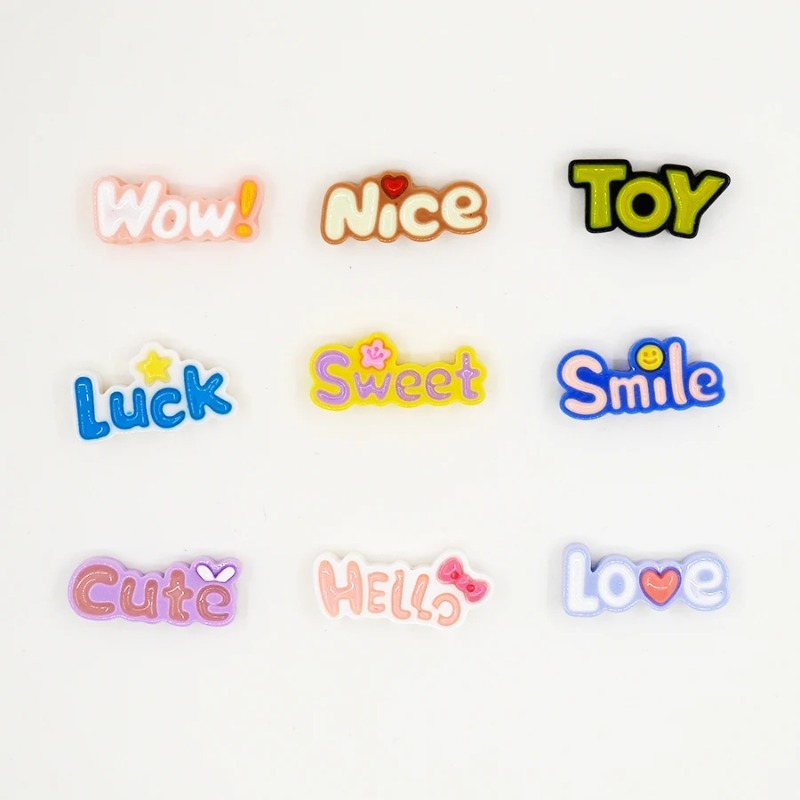 10 шт. милый кабошон с плоской – обзор и цена Resin Art Alphabet