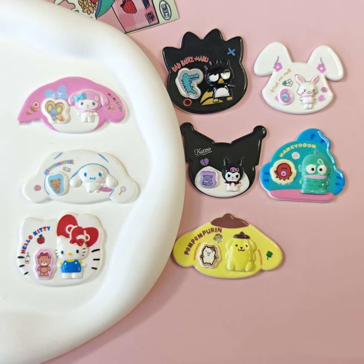 10 шт. милых смоляных кабошоно – обзор и цена Resin Art Case